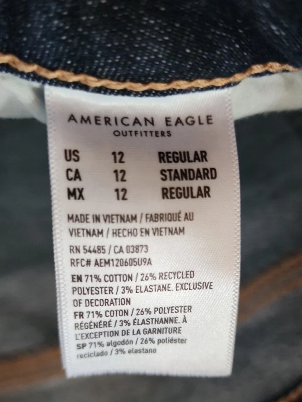 American Eagle Outfitters Slim Next Level Stretch Sz 12 Dark Blue Women's Jeans